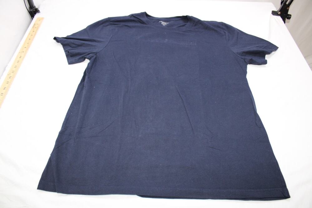 Structure Men's 2XL Slim Fit Crew Neck Solid Navy Blue Short Sleeve T-Shirt
